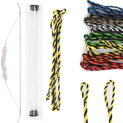 wolfman Flämisch Twist Bogenschießen Recurve Bogensehne 40-67 Zoll 16 Strang Dyneema Ersatz Bogensehne für Traditionellen Bogen Recurvebogen Jagdbogen Langbogen