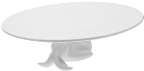 MAGICLULU Easter Party Cake Plate Rabbit Cake Stand Dessert Display Ceramic Serving Tray Rabbit Decor