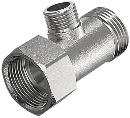 Adaptador en T for bidé, válvula desviadora ajustable, tipo T, G1/2, G3/8, G7/8, latón, entrada de agua, accesorios especiales for bidé de inodoro(7-8 North America)