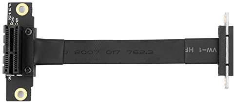 xbiez 90 Degree PCIe To To Extension Cable 8Gbps High Speed PCI For Express Sound Card Ribbon Extender