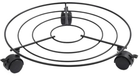 OUYUE Carrello Mobile per Vasi Base Portafiori Mobile Cava Semplice Moderna Universale con Ruota di Bloccaggio for Utensili da Casa for Fiori Portavaso per Piante con Ruote(30cm)