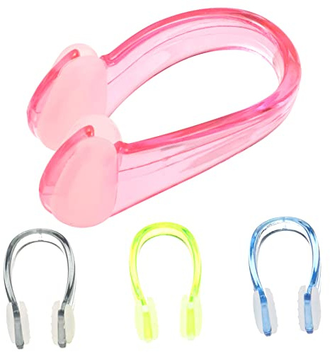 BESPORTBLE 4 Pezzi nasello da Nuoto Protezione del Naso per occhialini da Nuoto antiappannamento molletta Naso Piscina Accessori per Piscine Tappi Orecchie Clip nasale Antiscivolo pz