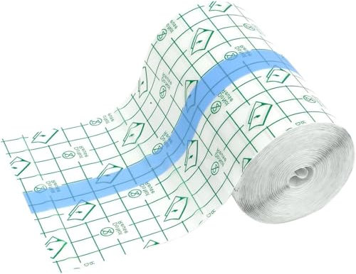 Benda Trasparente Impermeabile, Pellicola Per Tatuaggi Protezione, Cerotti Impermeabili, Cerotti Elastici di Fissaggio, per Doccia(15CM x 2M)