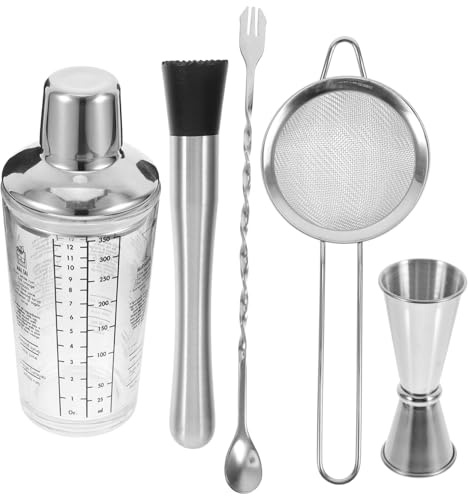 Alipis Shaker à Cocktail Verre Avec Graduations Tasse De Mélange Pour Bar Et Maison Outils Essentiels Pour Cocktail