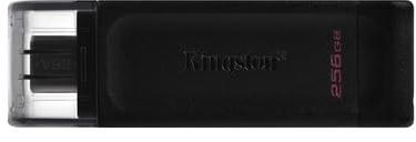 Memoria USB 256GB USB-C 3.2 Gen 1, con Tapa y Enganche para Llavero, Ideal para Almacenamiento y Transferencia de Datos portátil.
