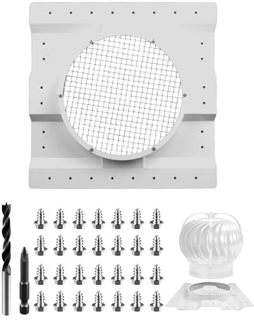 1 Stück Container-Dachlüftungsadapter, 30,5 cm, multifunktionaler Dachlüftungssystem-Adapter, kompatibel mit Conex-Behältern für Whirlybird-Turbinenentlüftung und Solar-Dachventilator