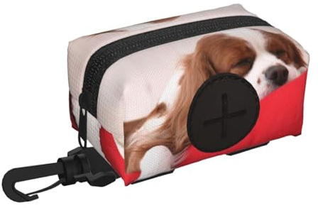 Modèle Cavalier King Charles Spaniel,Support de sacs à crottes Distributeur de sacs à déjections canines Fournitures pour animaux de compagnie