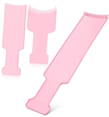 Healvian 3pezzi Per Balayage Pettine Per Mèches Kit Per Strumenti Per Design Curvo Sporgente Dimensioni Denti Arrotondati