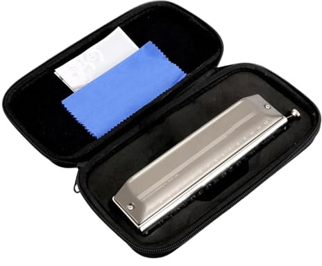 Harmonica Professionnel Harmonica Chromatique Professionnel À 16 Trous Échelle En Grille D Aluminium