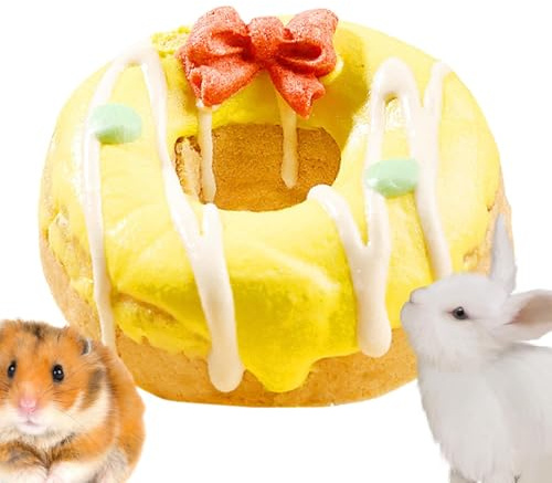 Dwarf Hamster Tooth Toy, Cake Shaped, Natural Chew Toy for and Small Animals - Dental Care Chew Snacks for Hamsters, Rabbits, Guinea Pigs, Chinchilla and Other Rodents, Robust Nibbler