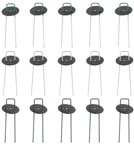 Yardenfun Piquets de Jardin de U 30 Pièces Acier Inoxydable Diamètre 3 Mm Fixation Gazon Artificiel, Membrane de Sol et Bâches Usage Jardinage et Aménagement Paysager