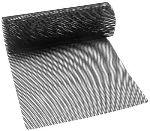 JUMPLAWN Rejilla para Coche de Aleación de Aluminio Negra 40x13 Pulgadas Malla Metálica Rómbica 3x6 Mm para Parachoques Delantero Resistente y Adaptable a Ventilación Automotriz