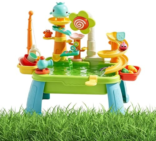 Générique Lavello Gioco Bambino Acqua Corrente | Elettrico Interattivo Divertenti con Piedi Staccabili | Acqua - per Cucina interna Bagno Lavaggio Patio Giardino attività prescolare