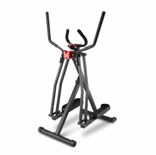 Air Walker Trainer Low Impact Fitness Elliptical Trainer for Home Cardio Training, Folding Exercise Bike with LCD Display, Sturdy Steel Slimming and Toning Tool