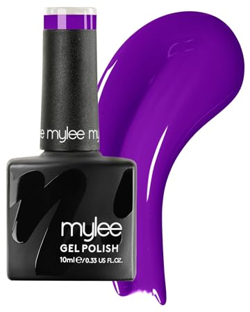 Mylee Gel-Nagellack 10 ml[Ultra Violet] - UV/LED, Maniküre, Pediküre, für professionellen Gebrauch im Salon sowie zu Hause - Lang anhaltend und mühelos aufzutragen