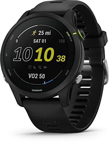 Garmin Forerunner® 255 Music GPS Running Smart Watch con música información Avanzada batería de Larga duración Negro 46 mm
