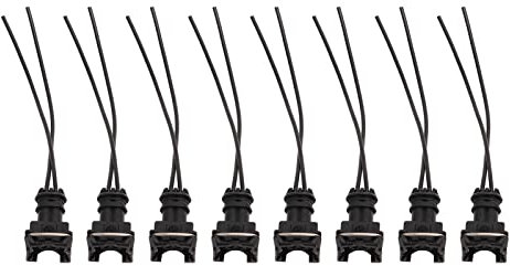 Fuel Injector Connector Wire Harness， 8pcs Fuel Injector Connector Wiring Plugs Clips Cut Splice Style EV1 8 for EV1