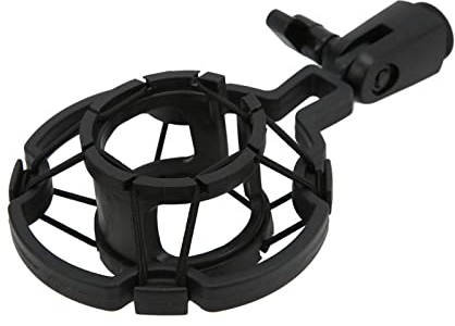 Mikrofonspinne Mikrofonständer Shock Mount Mikrofon Halterung für Durchmesser 40mm-48mm Anti Vibrations Mikrofon Einstellbar Hochisolierende Stoßdämpferhalterung für Konferenzübertragungen