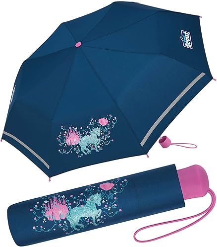 Scout Kinder-Taschenschirm mit reflektierendem Streifen Dreamworld