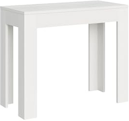 CasaArredoStudio Ausziehbare Konsole Bora Small Weiß Esche