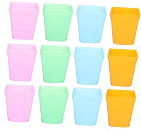Toddmomy Töpfe Für Pflanzen 40st Kleiner Quadratischer Blumentopf Zimmerpflanzen 7c Mini Plastik