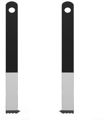 Lot de 2 outils de pavés en acier inoxydable, outil d'extraction de pavés de 22 cm, outil de retrait de pavés remplaçables, pour remplacer les blocs de pavés de terrasse pour jardin, pelouse, cour