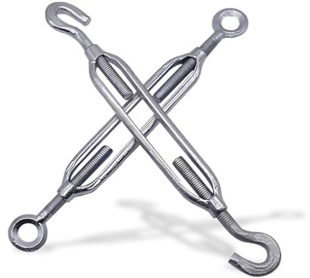 MEXRUMI 2 Pezzi Tendifilo, Tenditori In Acciaio Inox, Tendifilo In Acciaio Inox, Tendifilo, Tendifilo In Acciaio Inox, Tendifilo Con Ganci