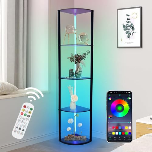 XIIW 5 Stufige RGB Eckregal Stehend LED