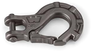Warn 92090 Epic Crochet de treuil en Acier de 7,62 mm : capacité de 6 tonnes (5443.10 kg), Noir
