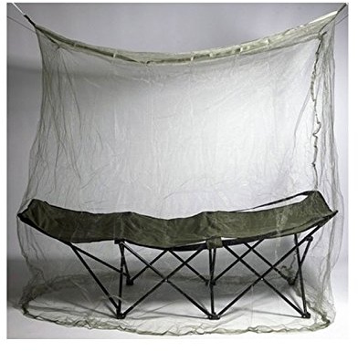 C.A.O. - Moustiquaire rectangulaire en Polyester - Couleur Vert armée - Longueur 2 m - Largeur 0,9 m - Hauteur 1,50 m