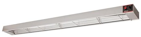 Winco ESH-60, 60-Inch Electric Strip Heater, 1400W, 12A, Commercial Grade Infrared Food Warmer, Pass-Through Stations Heating, ETL,Silver