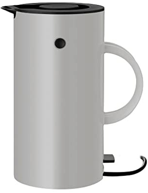 Stelton Bollitore EM77 – Fornello elettrico, bollitore, teiera – Cottura rapida, basso consumo energetico, filtro anticalcare rimovibile, interruttore di sicurezza – 1,5 litri, grigio, spina europea