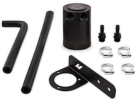 Mishimoto MMBCC-CIV-16PBE Baffled Oil Catch Can, PCV Compatible With Honda Civic 1.5 T 2016+ Black