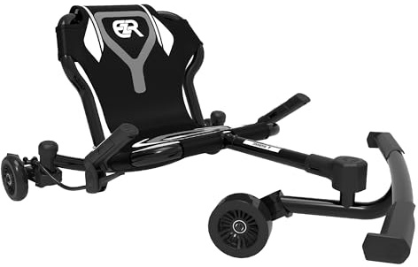 EzyRoller Drifter X Trike Fun Fahrzeug Funfahrzeug Dreirad Kinderfahrzeug Scooter Tretfahrzeug | 4-14+ Jahre (schwarz)