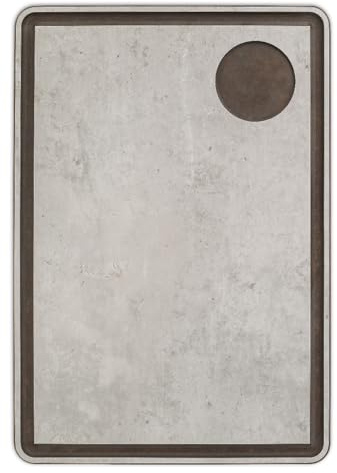 Arcos Serveringsbräda – serveringsbräda – harts och cellulosa fiber 33 x 23 cm och 6,5 mm tjock – färg vit