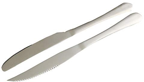 Lot de 2 couteaux à steak épais en acier inoxydable pour hôtel, restaurant