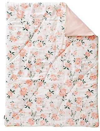 VERTBAUDET Couverture bébé Jersey/Gaze de Coton Eau DE Rose Rose 75X100