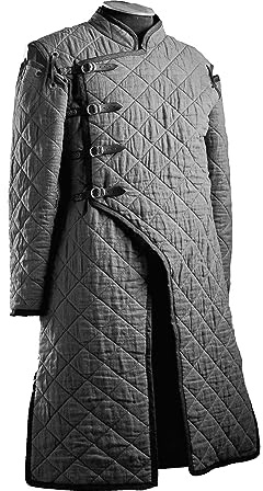 THE MEDIEVALS Dick gepolsterter Gambeson-Mantel, Aketon, volle Länge, Jacke, Rüstung, Kostüme, Kleid, SCA