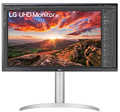 LG 27UP850 Monitor 27 UltraHD 4K LED IPS HDR 400, 3840x2160, AMD FreeSync 60Hz, HDMI 2.0 (HDCP 2.2), Display Port 1.4, USB-C, USB 3.0, Audio Stereo 10W, AUX, Stand Pivot, Flicker Safe, Bianco