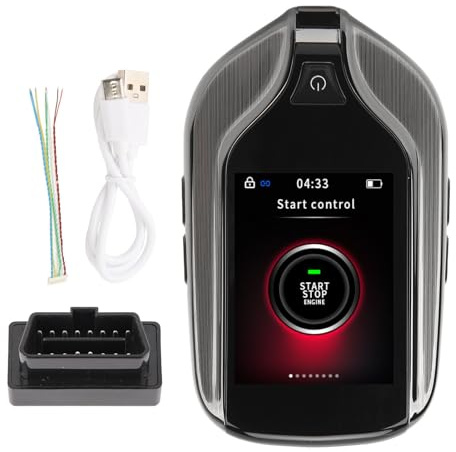 Chiave di Avviamento a Distanza per Auto, Universale MA‑100 LCD Touch Screen Smart Key Sostituzione Telecomando Senza Chiave per Tutti i Modelli di Pulsante Motore Start Stop