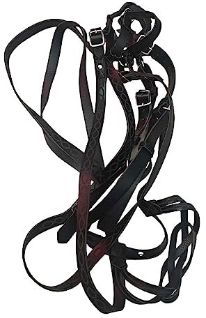 Halfter für – verstellbares robustes Knotenhalfter mit Druckknopf an Kinn und Hals – aus Nylon, gepolstert, , bequem und bunt für die Pflege von Pferden