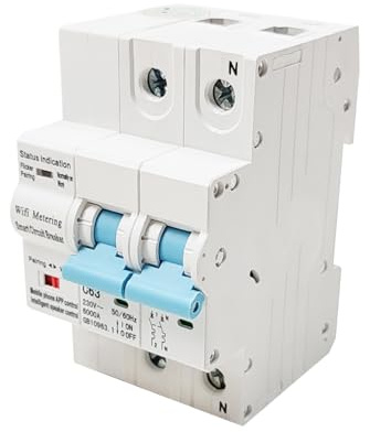 LED ATOMANT Disyuntor Termico Wifi 2P Programable 10-63A Medidor Consumo