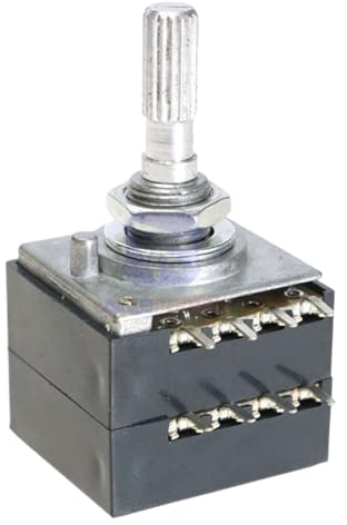 HAYCHE 10 Stück Drehpotentiometer 50K / 100K Log ALPS RH2702 Audio-Lautstärkeregler Pot Stereo W Lautstärke L (Size : 100K Ohm)