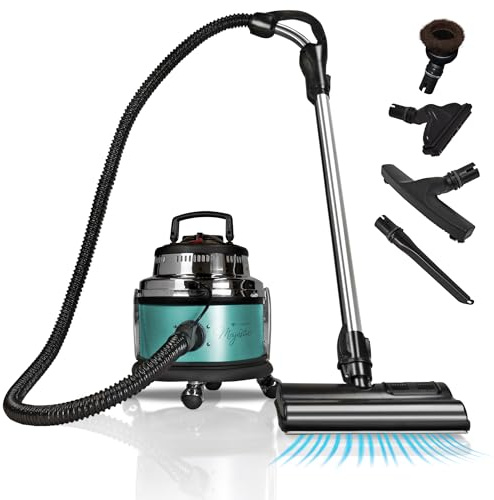 Filter Queen Majestic Surface Cleaner, Teal, Canister Vacuum with Bagless Cyclonic Action, The Ultimate All-in-One Cleaning Machine