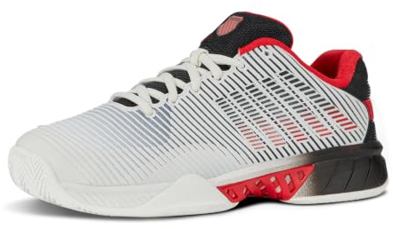 K-Swiss Ks Tfw Hypercourt Express 2 Hb-Dblå/Wht/Bitterswt tennissko, Ljus vit stretch Limo High Risk Red, 43 EU