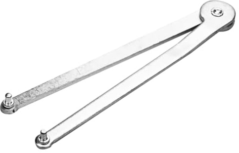DOITOOL Chiave Inglese Angolare Regolabile Funzione di Smontaggio Facile in Acciaio Argento per Smerigliatrice e Strumento Comodo per Professionisti