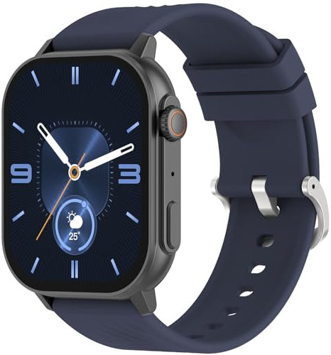 Smartwatch mit Telefonfunktion 2.04 AMOLED Voll Touchscreen Fitnessuhr Damen Herren Pulsuhr Blutdruckmesser Schlaf Monitor Schrittzähler Aktivitäts-Tracker Smart Watch für Android iOS