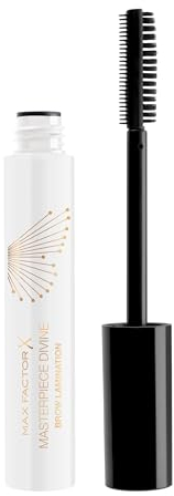 Max Factor Masterpiece Divine Gel per Sopracciglia Effetto Laminazione, 001, Clear, Effetto sguardo aperto, Separa e solleva, Texture in cera gel, Risultato laminazione effetto professionale, 8 ml