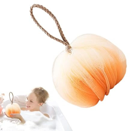 Luffa corporal, esponja de baño de lufa | Bola de baño grande súper suave - Bola de baño grande de doble uso, limpiador corporal lufa súper suave, bola de baño de espuma para hombres