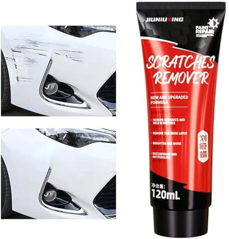 Niktule Autolackreparaturpaste, Kratzerentferner Auto, Professionelle Hydrophobe Autolackreparatur, Multifunktionaler Kratzer-Radierer, 120 Ml, Kratzer-Entferner Für Fahrzeuge